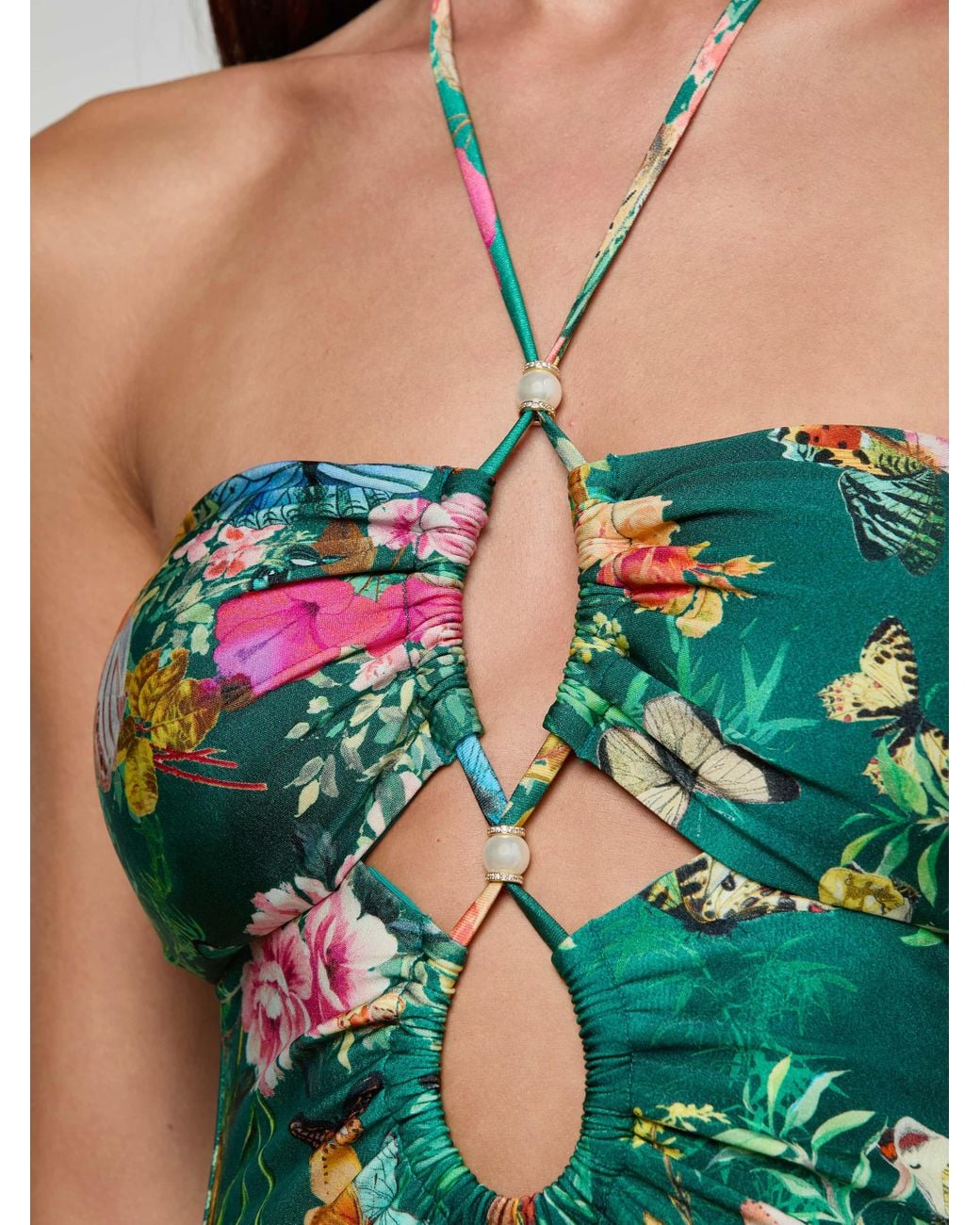 L'Agence Green Shiva One-Piece Swimsuit