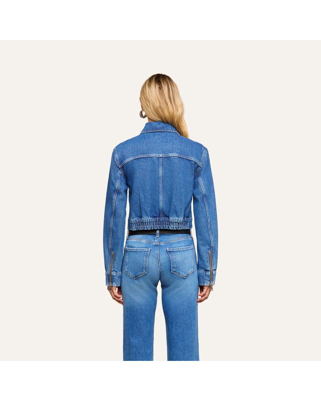 L'Agence Blue Micah Oversized Jean Jacket