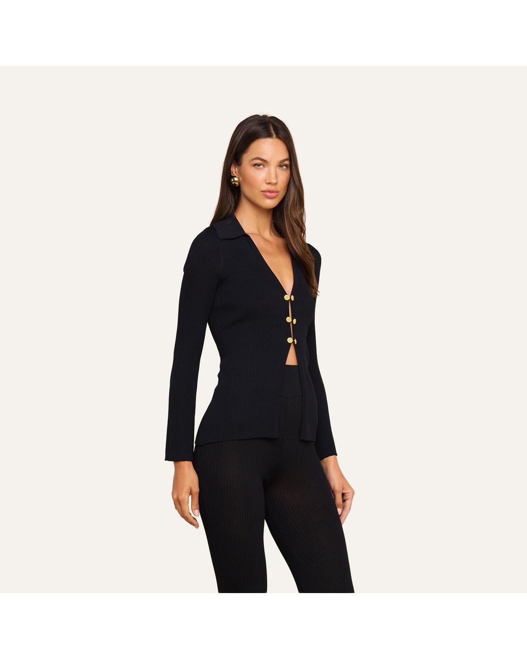 L'Agence Black 'Agence Kaye Cardigan Top