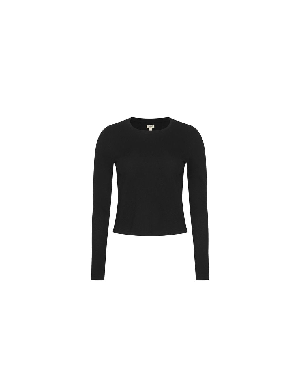 L'Agence Black Leanne Cotton T-Shirt
