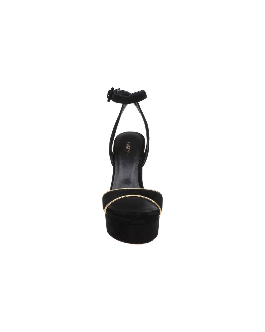 L'Agence Black Essie Platform Sandal