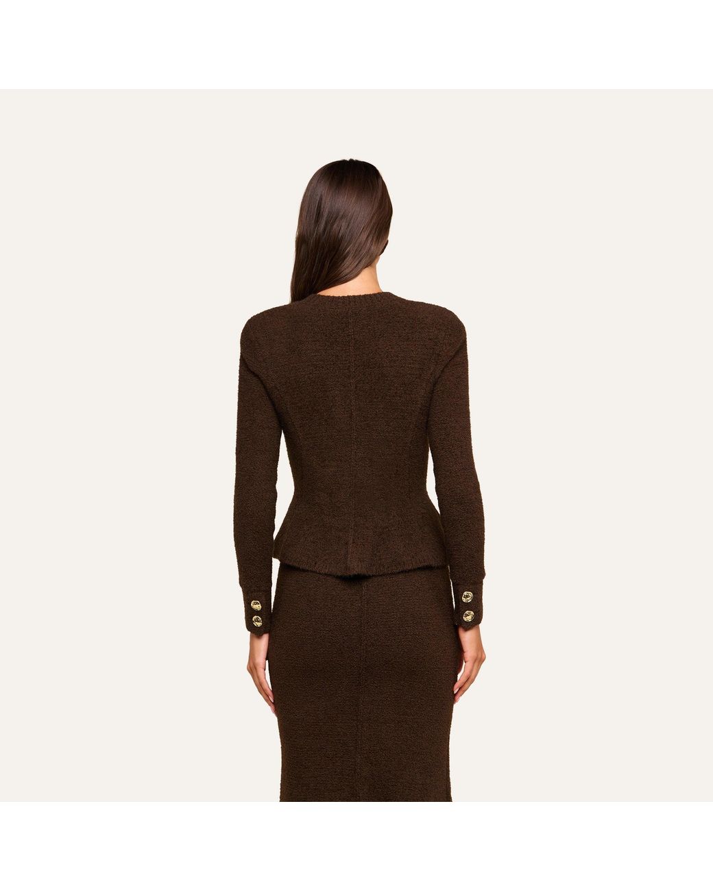 L'Agence Black Melissa Knit Cardigan