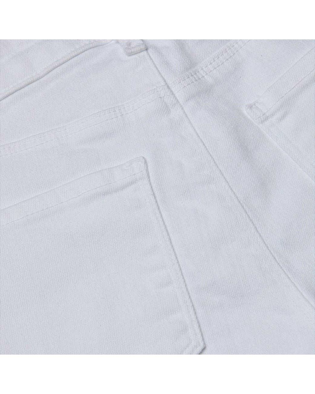 L'Agence White Cara Low-Rise Bootcut Jean