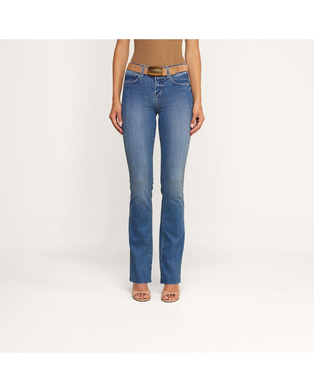 L'Agence Blue Ruth Straight-Leg Jean