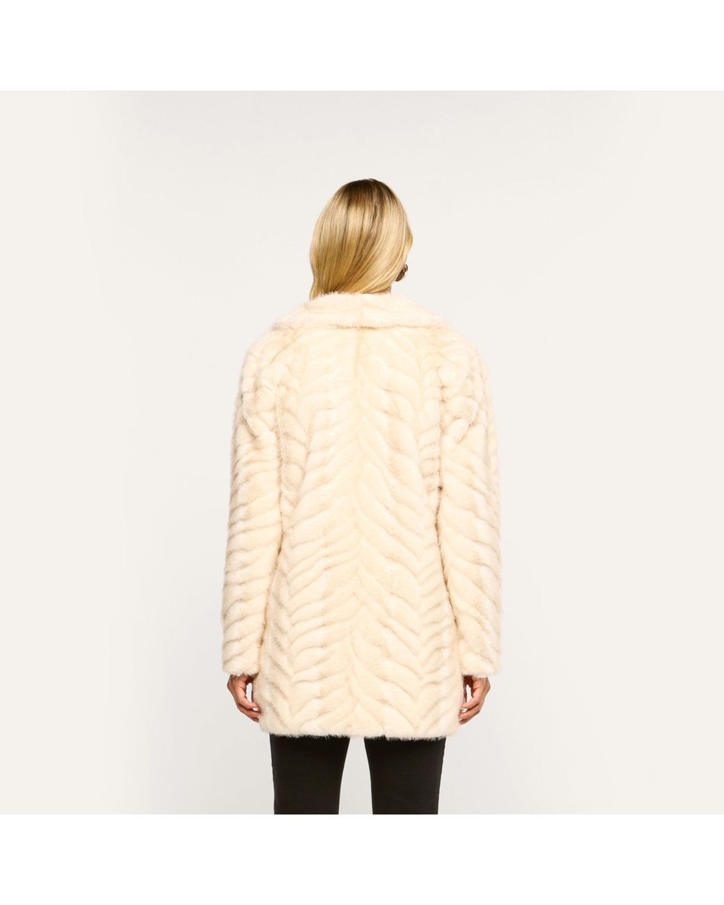 L'Agence Natural Toira Faux Fur Coat