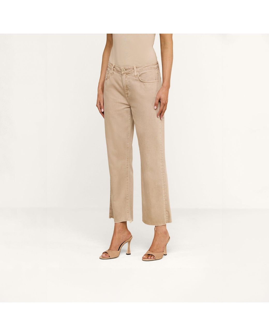 L'Agence Multicolor Wanda Cropped Wide-Leg Jean