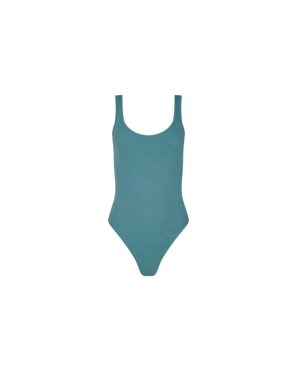L'Agence Blue Nica Scoopneck Bodysuit
