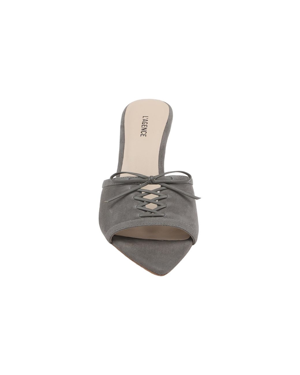 L'Agence Natural Thames Suede Sandal