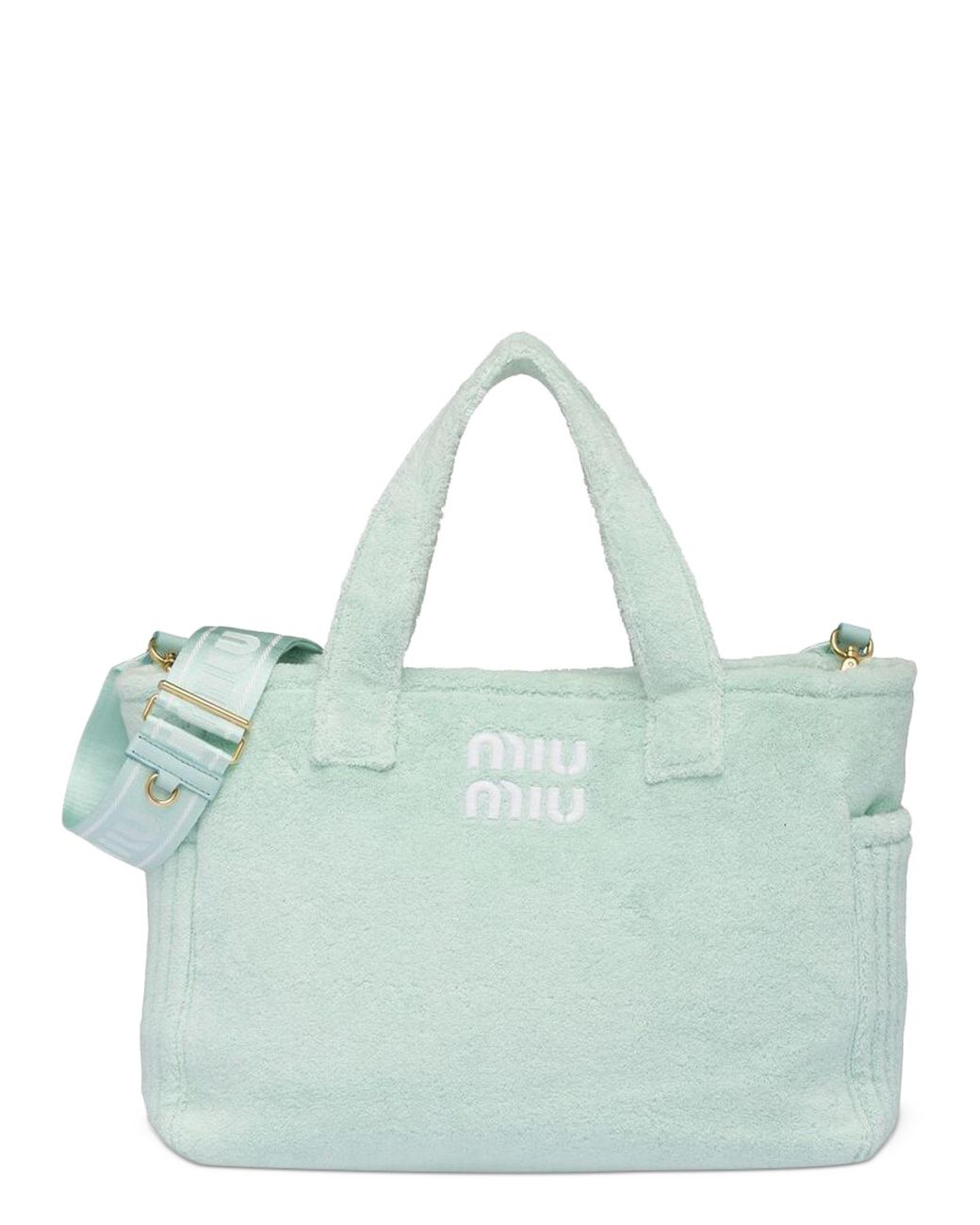 Miu Miu Tote Bag in Blue Lyst