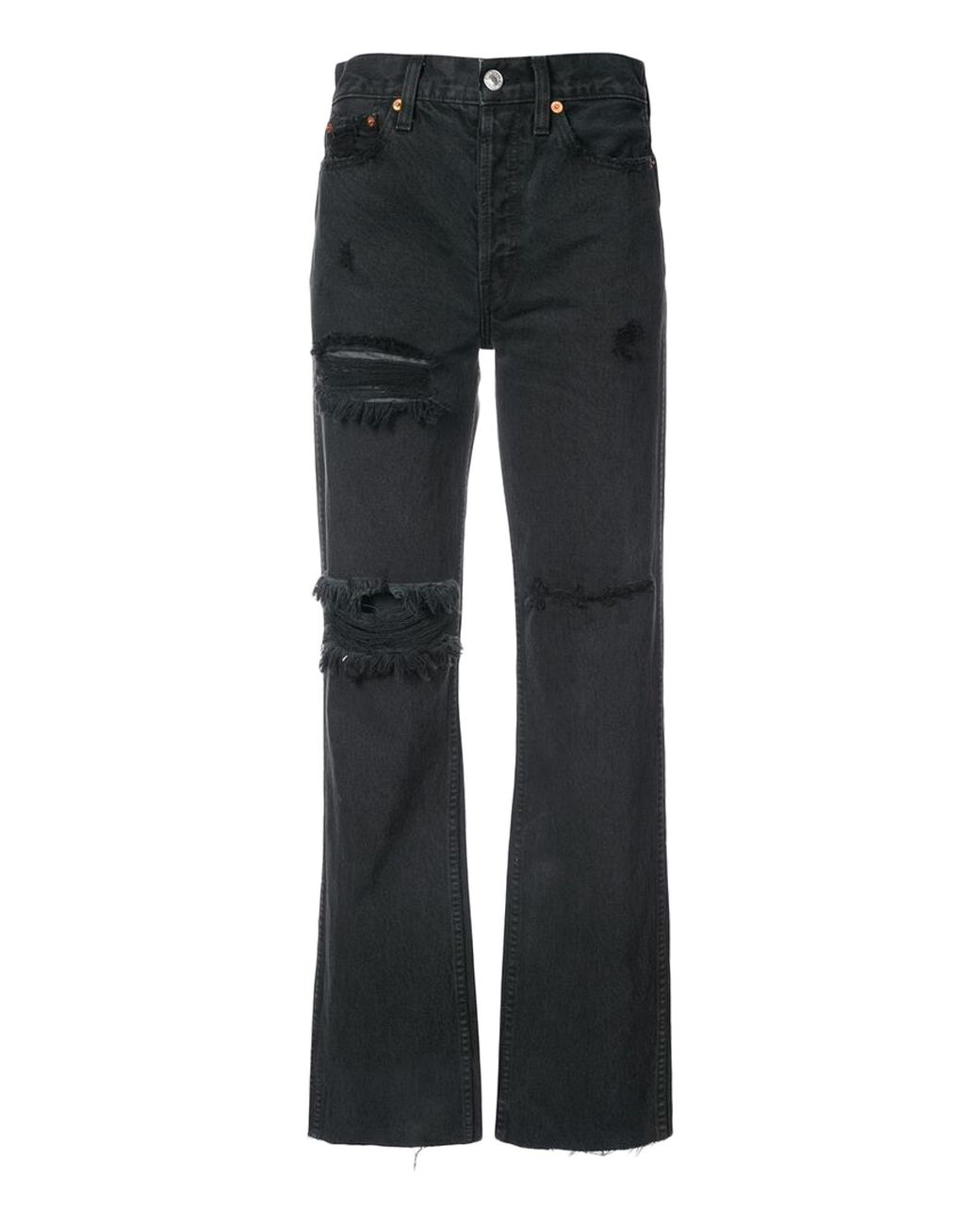 RE/DONE Denim Jeans in Black | Lyst