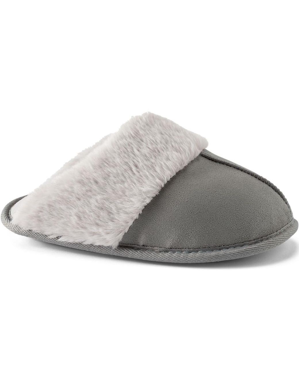 Lands' End Gray Pantoffel