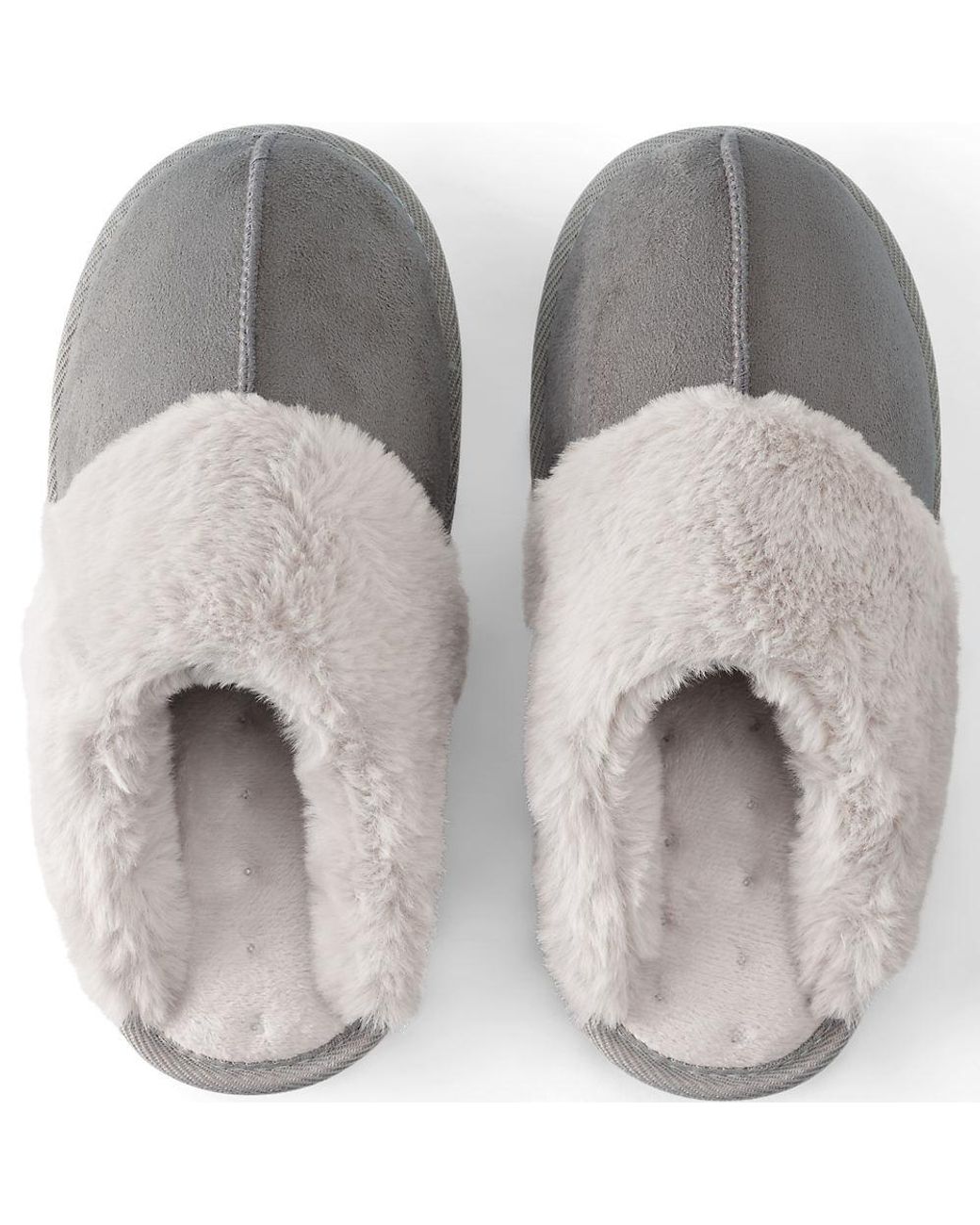 Lands' End Gray Pantoffel