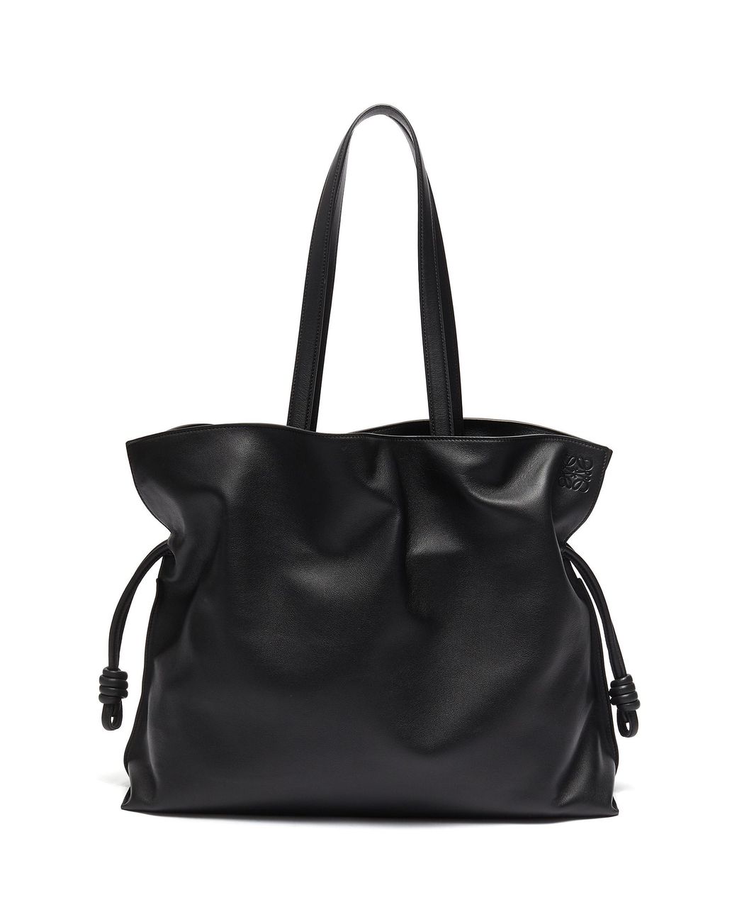 Loewe Flamenco Xl' Top Handle Leather Bag in Black for Men | Lyst