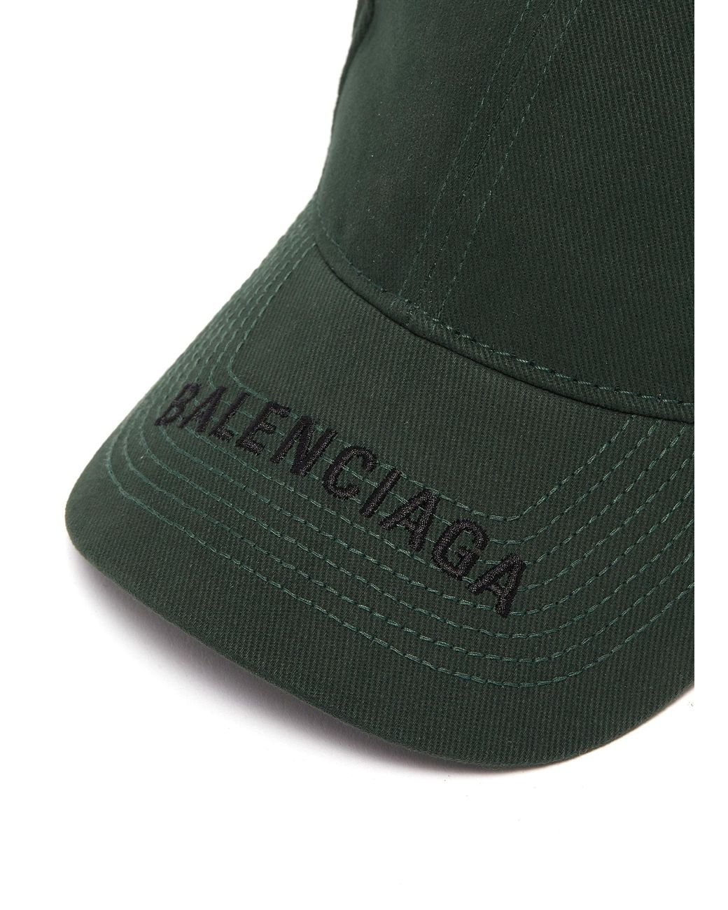 Balenciaga Cotton 'everyday' Logo Embroidered Visor Baseball Cap 