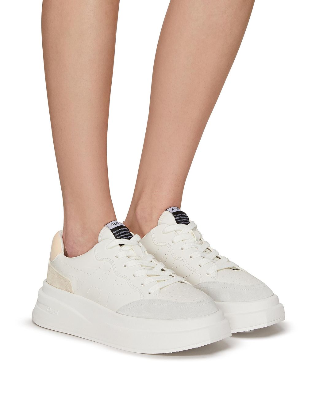 Ash 'impuls' Leather Platform Sneakers in White | Lyst