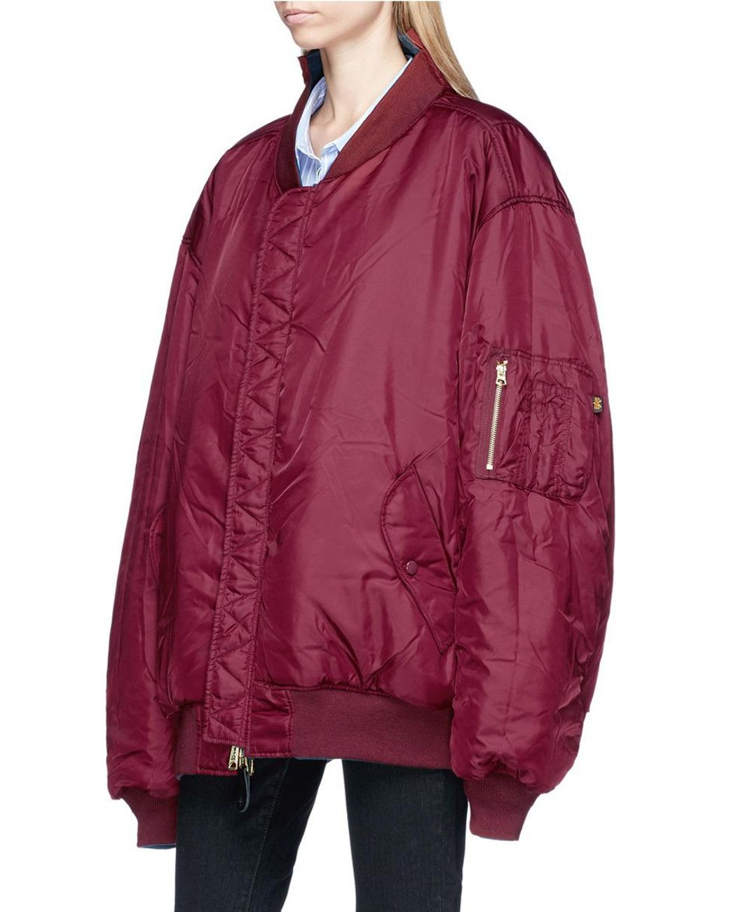 Vetements X Alpha Industries Oversized Reversible Ma-1 Bomber