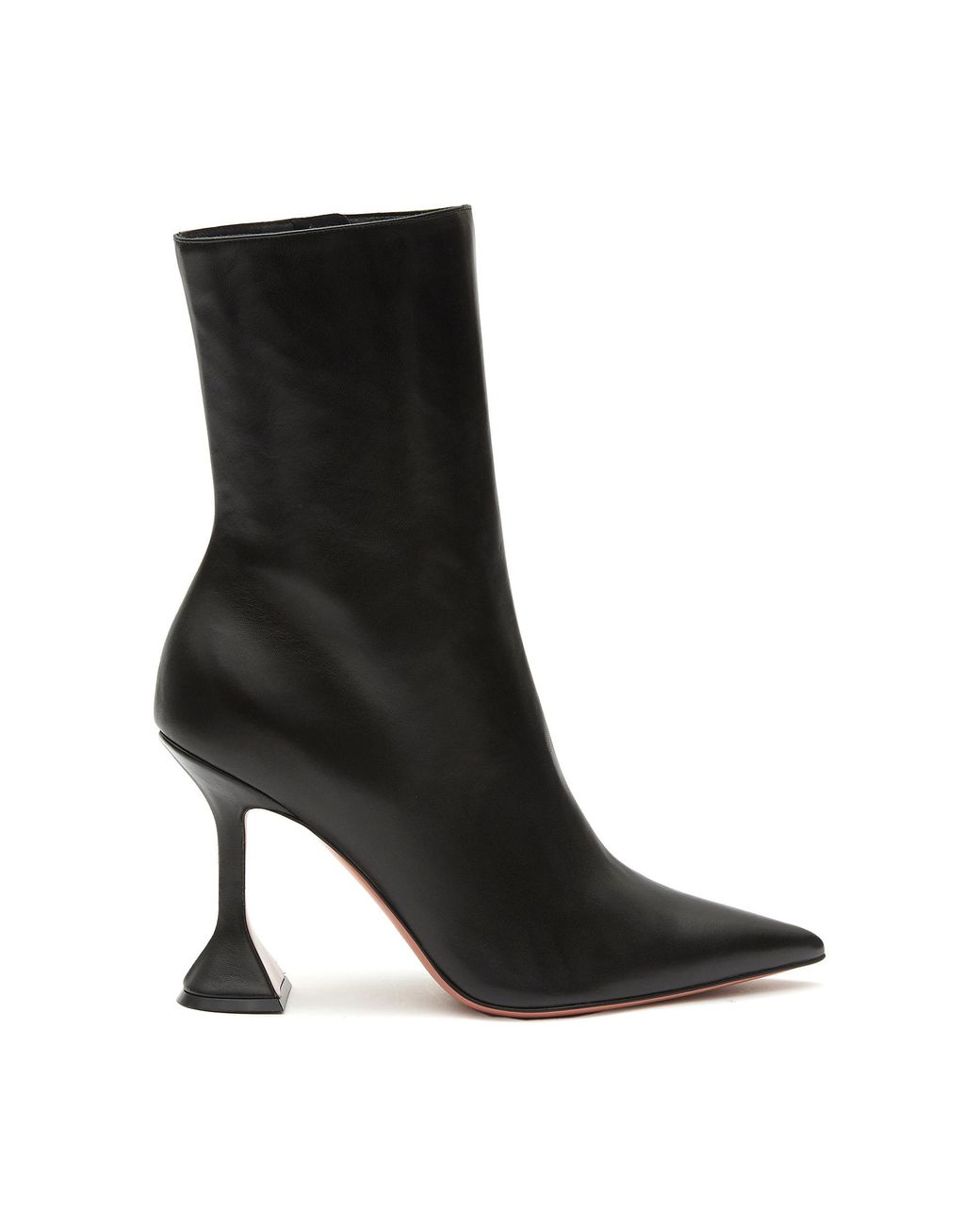 amina muaddi giorgia leather ankle boots