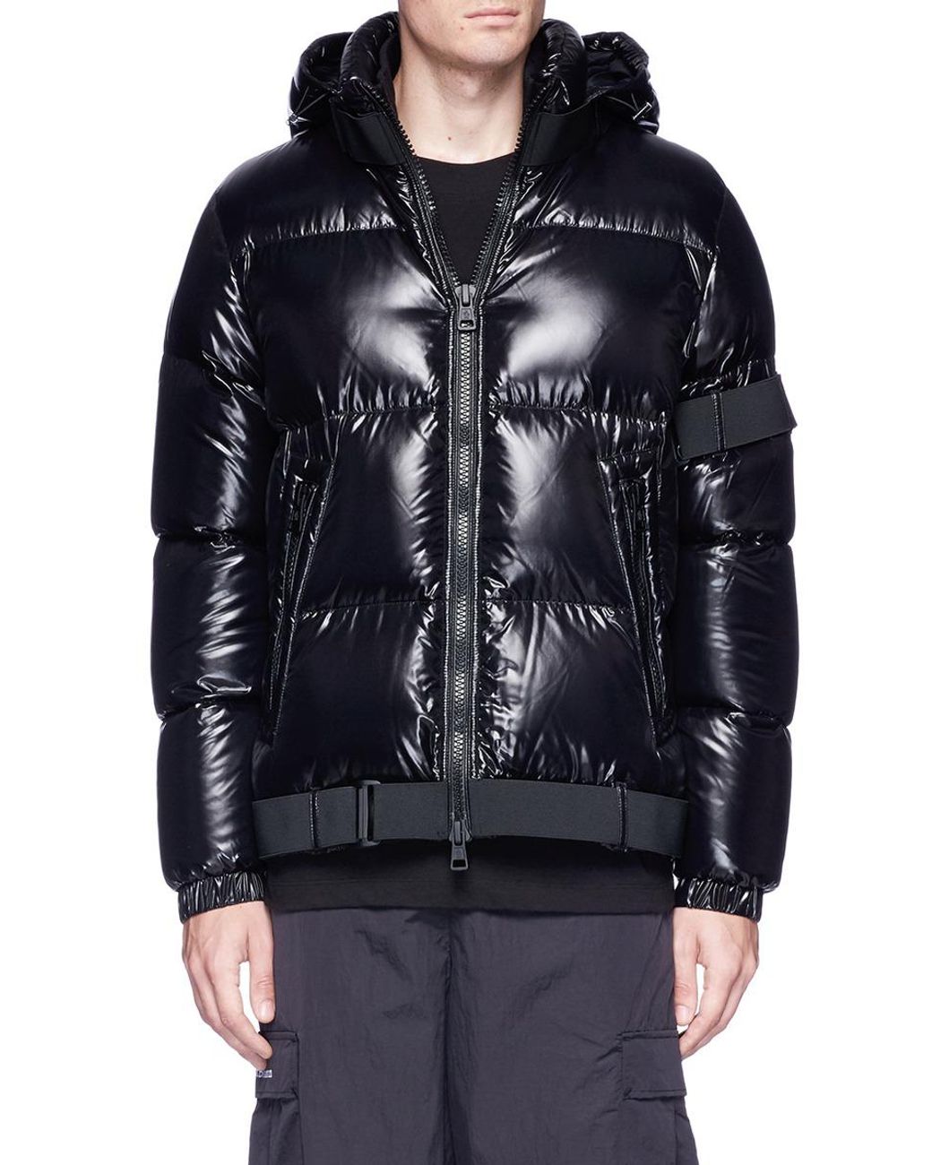 Moncler X Craig Green 'brook' Buckle Strap Down Puffer Jacket in Black ...