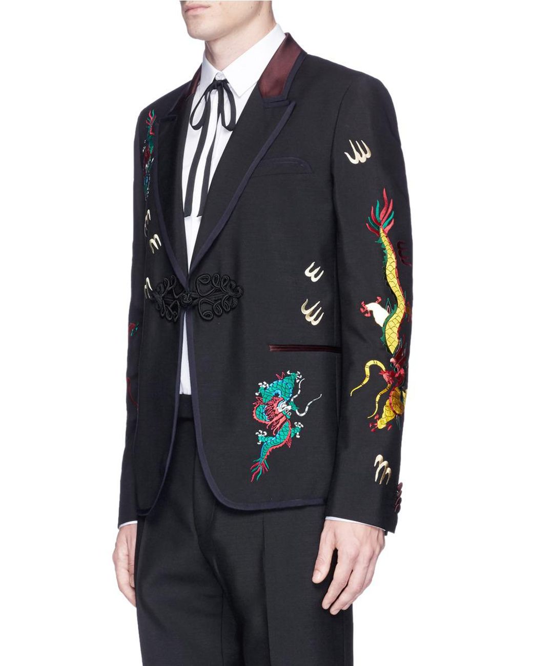 GUCCI GG WOOL DOUBLE-BREASTED BLAZER JACKET – Baltini