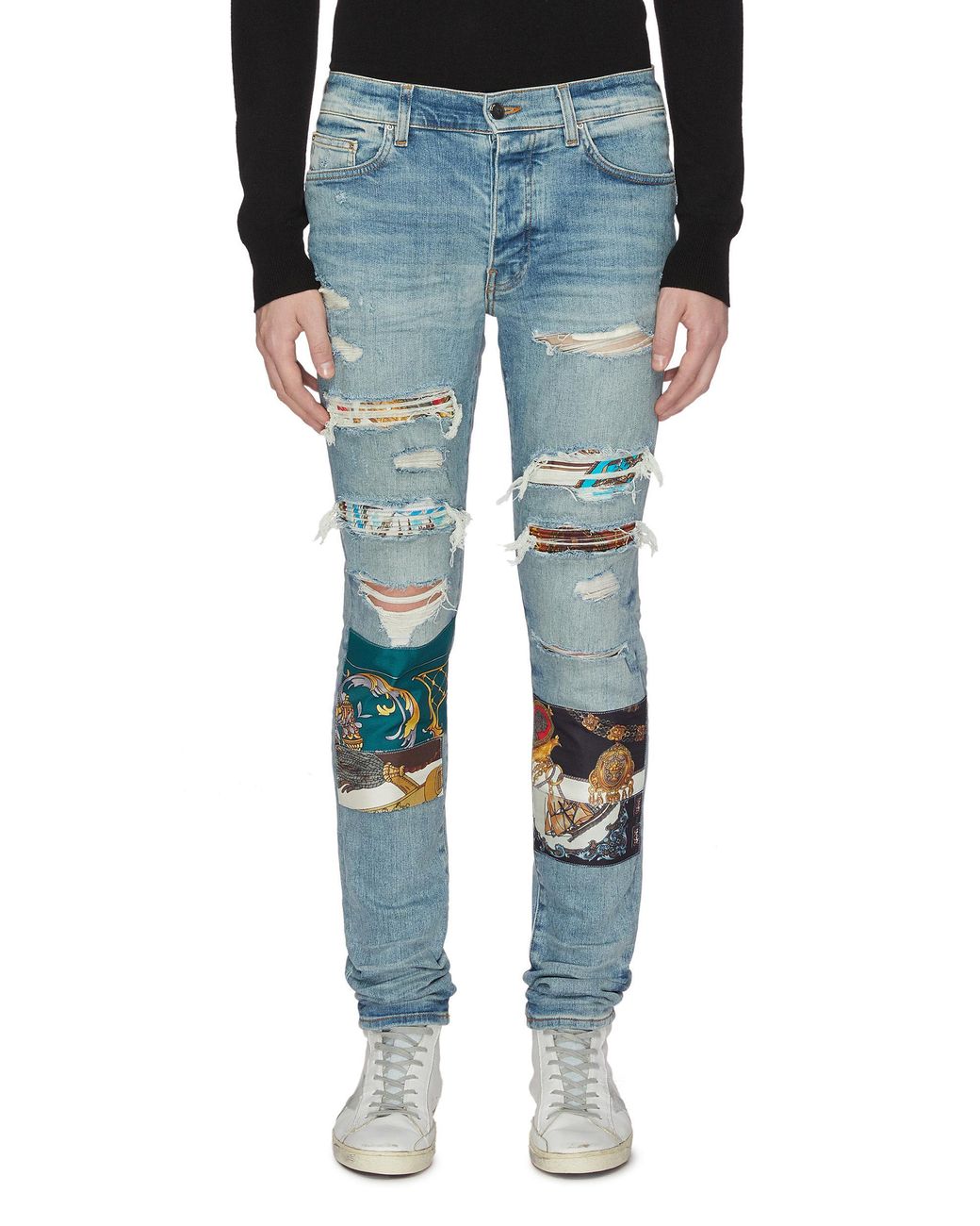 Amiri super repair best sale jeans