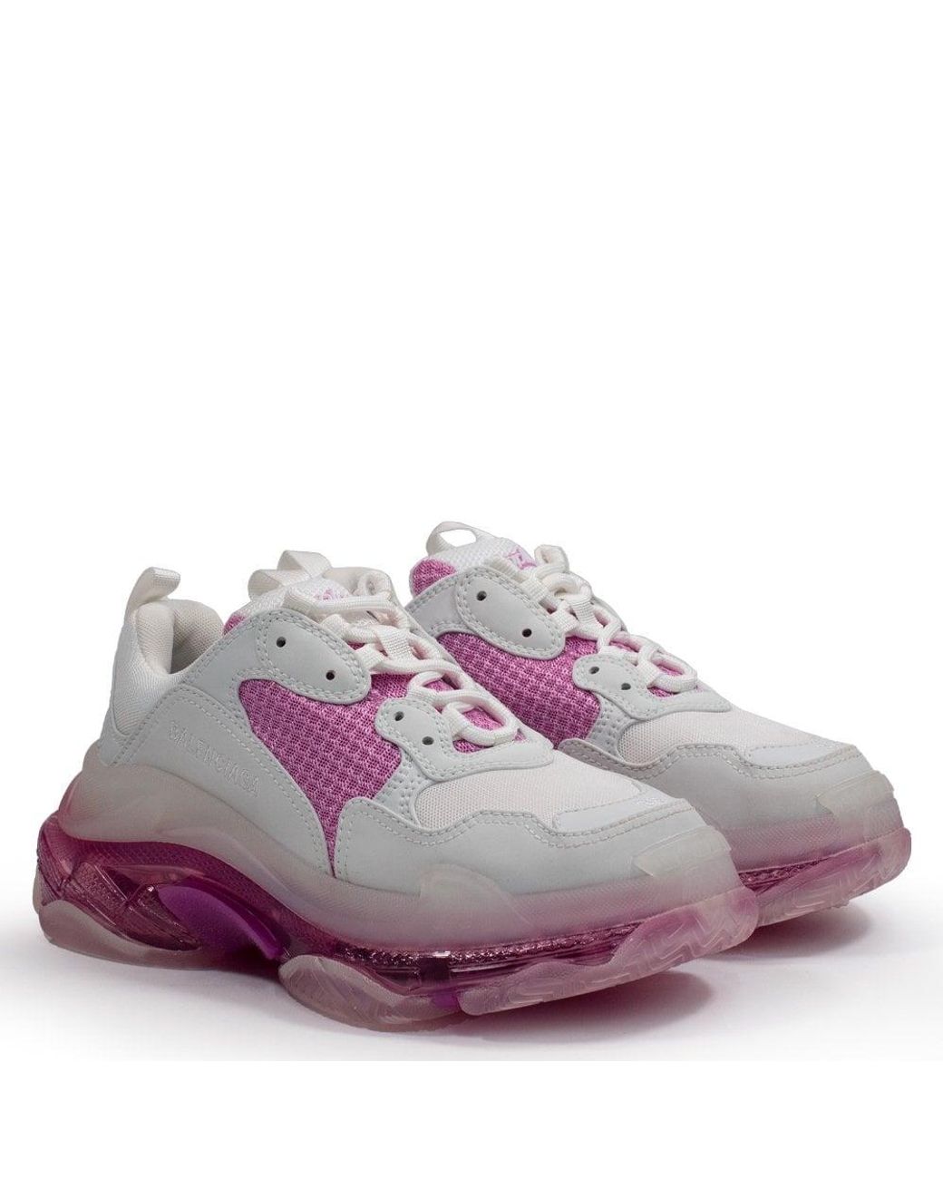 balenciaga pink clear sole