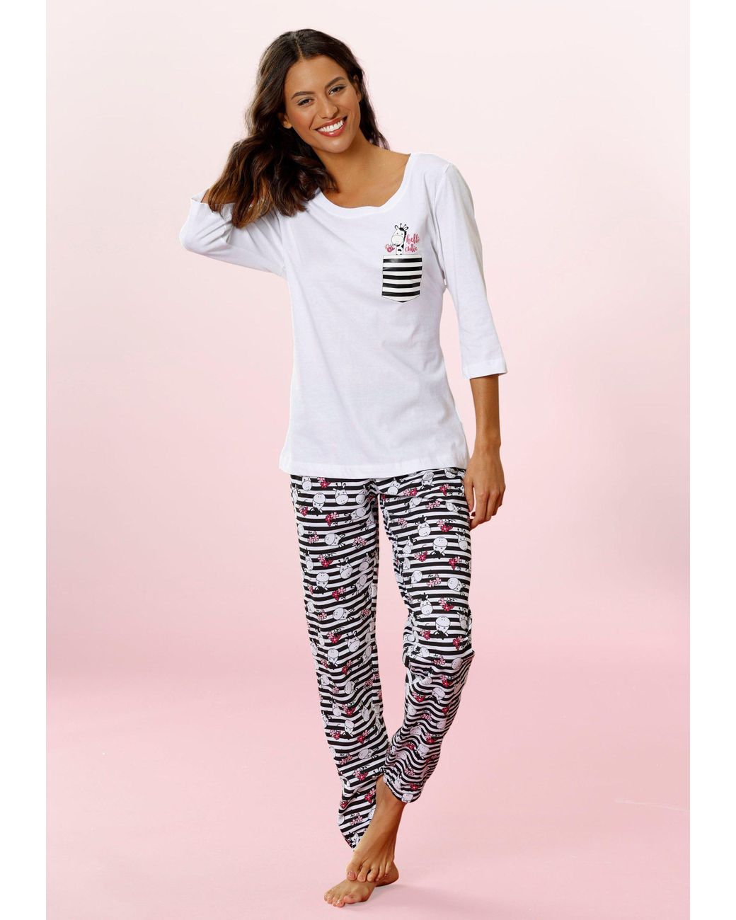 Fabel Verouderd Slot Vivance Dreams Pyjama (2-delig, 1 Stuk) in het Roze | Lyst NL