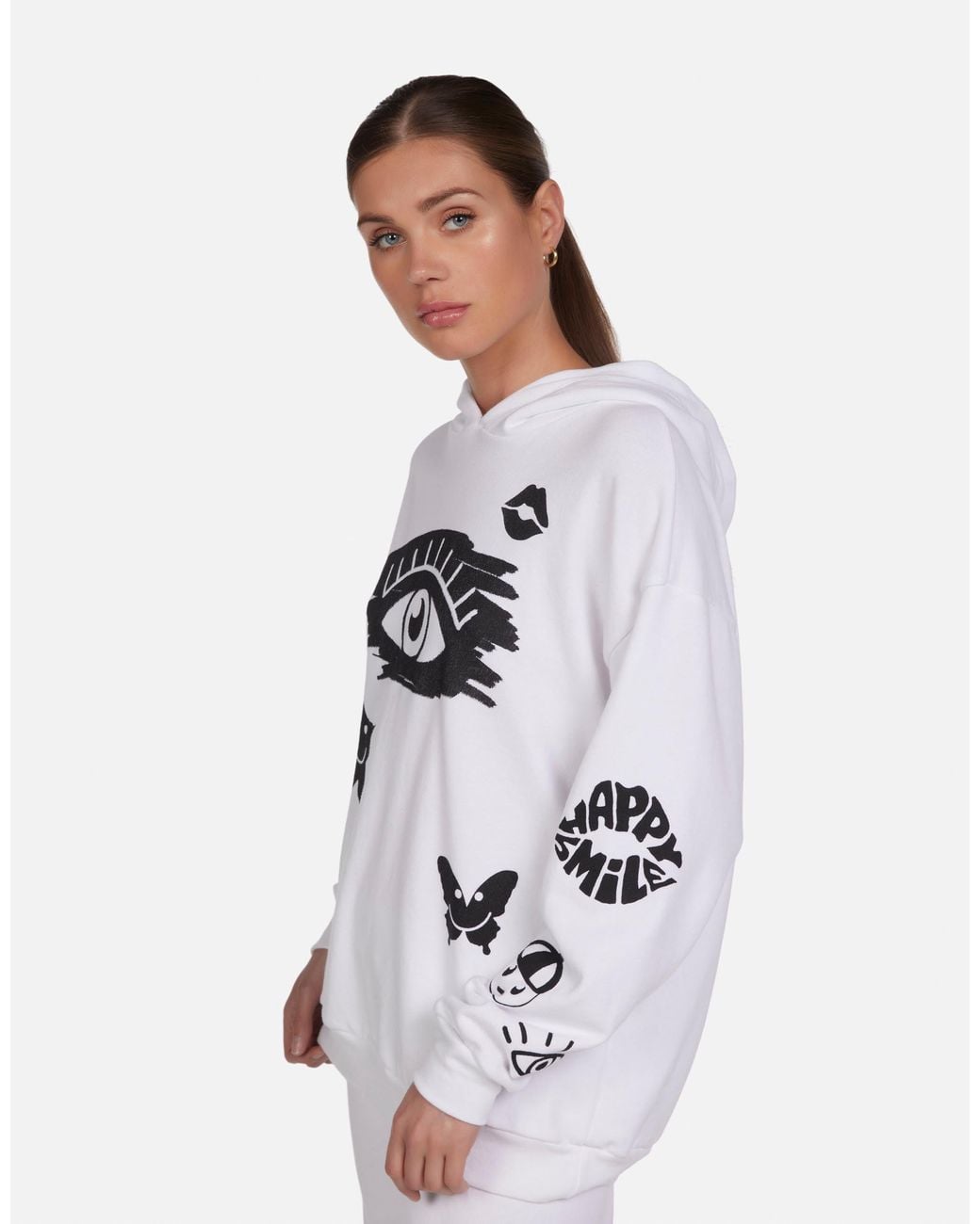 Lauren Moshi White Harmony Scribble Eye Elements