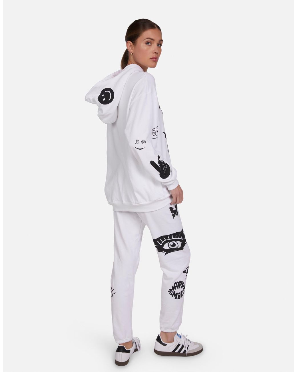 Lauren Moshi White Harmony Scribble Eye Elements