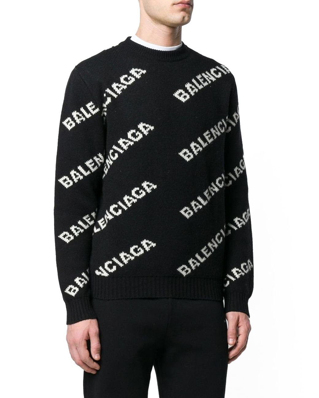 Balenciaga Sweater in Black for Men | Lyst