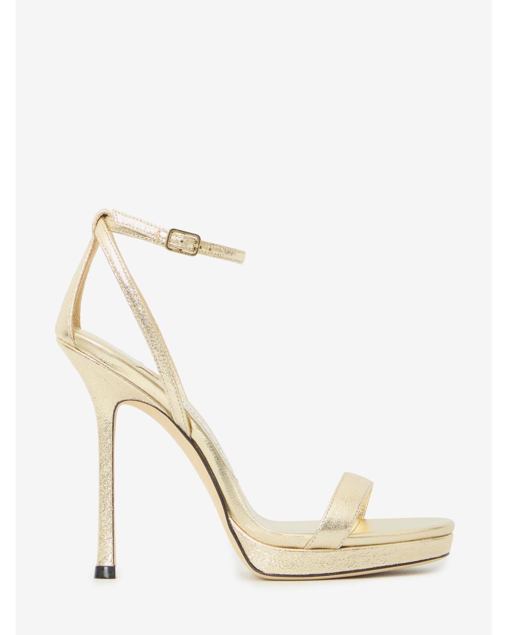 Jimmy Choo White Moza 120 Platform Sandals