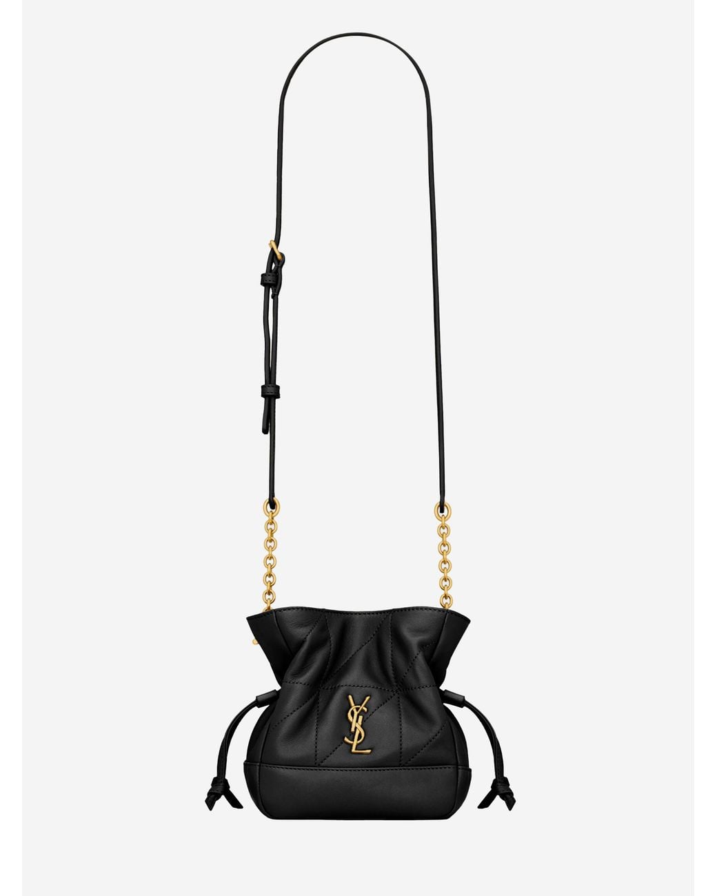 Saint Laurent White Mini Jamie Pouch
