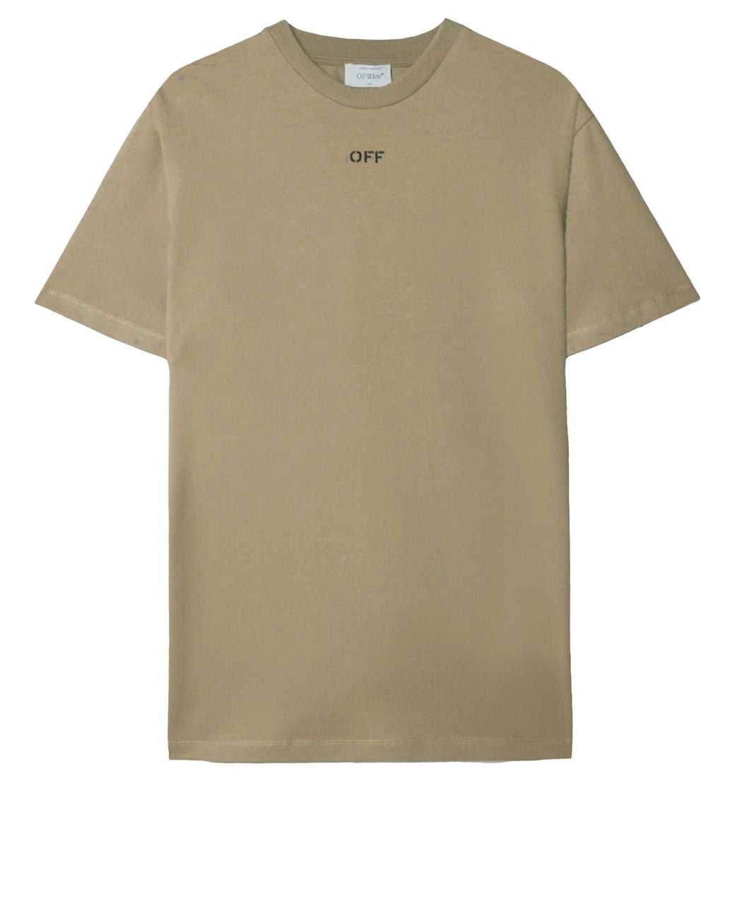 Off-White c/o Virgil Abloh Natural Off Off Stitch T-Shirt for men