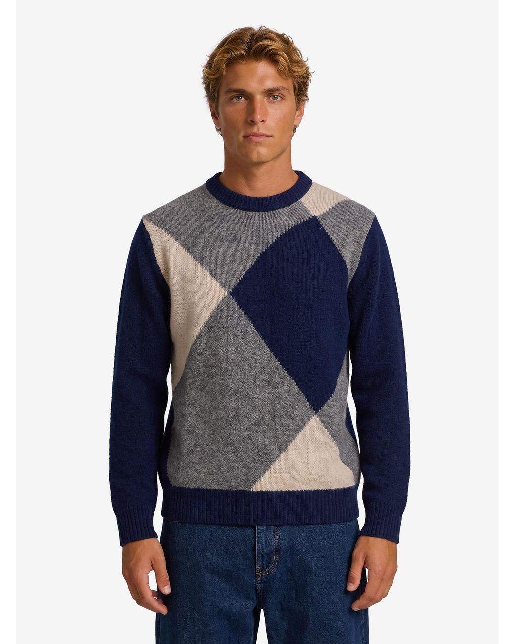 Ballantyne Blue Crewneck Sweater for men