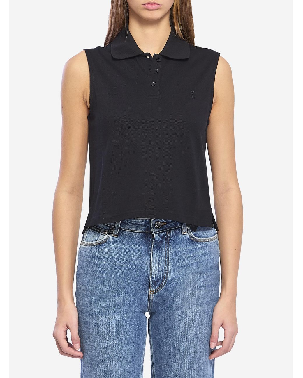 Saint Laurent Blue Cassandre Polo