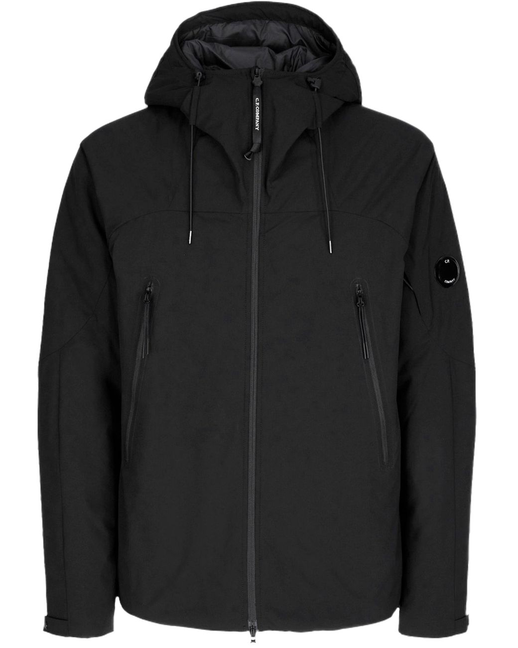 Cp company clearance black goggle hoodie