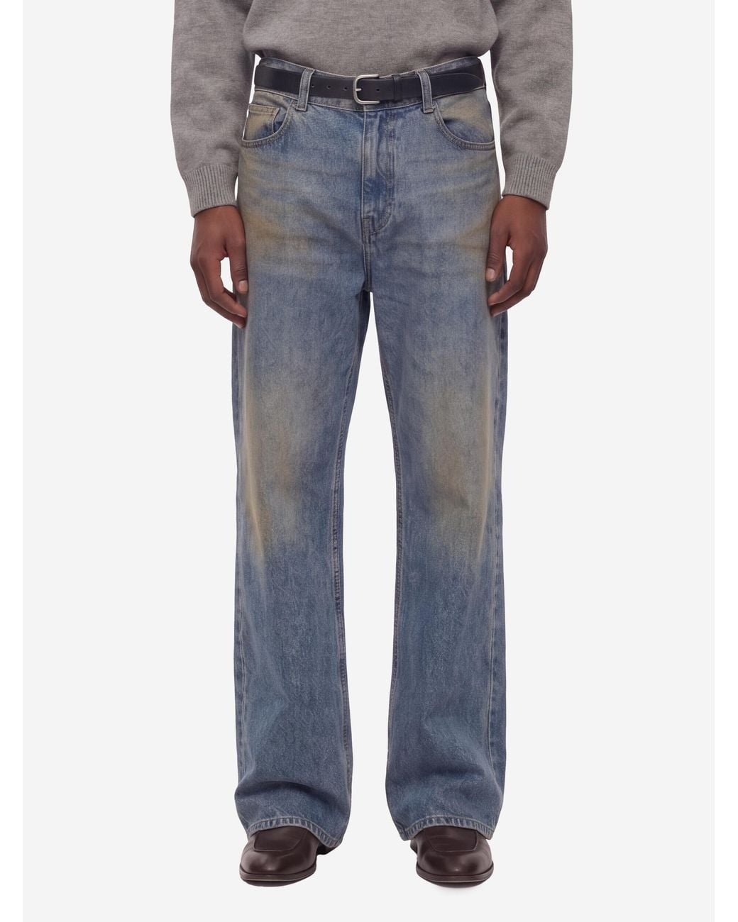 Willy Chavarria Blue Flared Denim Jeans for men
