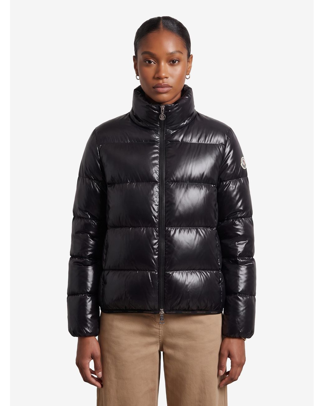Moncler Black Short Down Jacket Abbadia