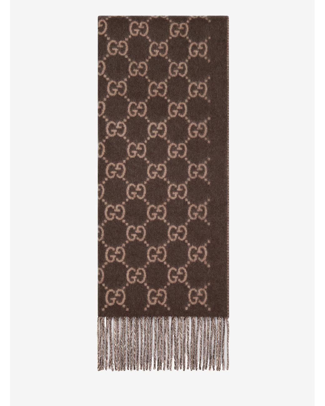 Gucci Brown 100% Cashmere Scarf for men