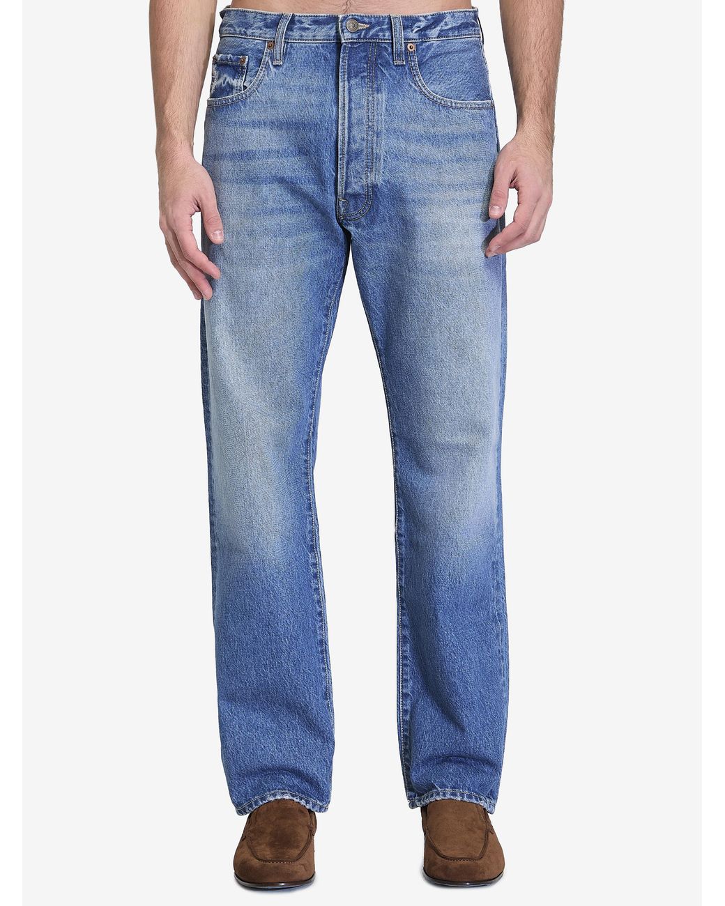 Valentino Garavani Blue Denim Trousers for men