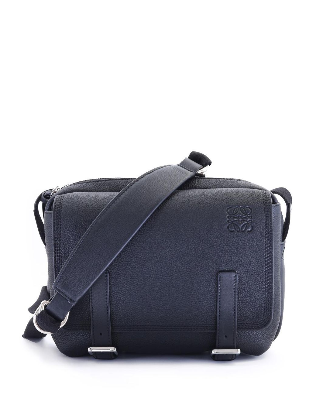Loewe Military Messenger Bag Xs in Black for Men Lyst Australia