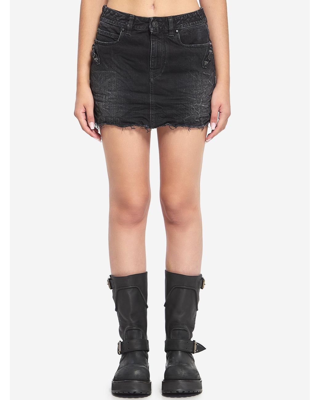 Balenciaga Black Mini City Skirt