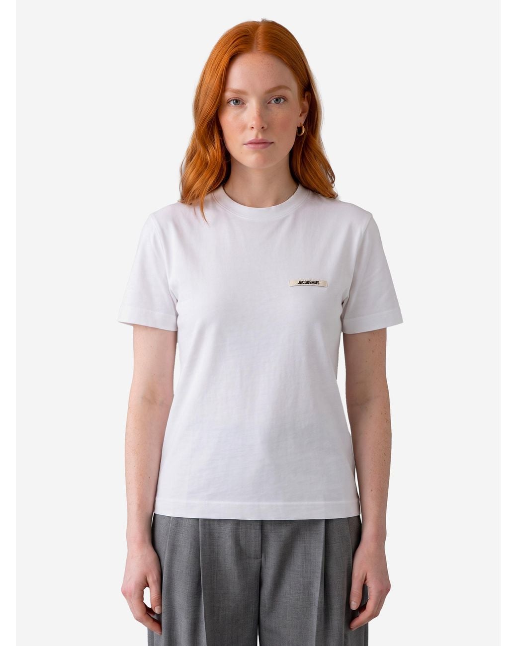 Jacquemus White Cotton T-Shirt