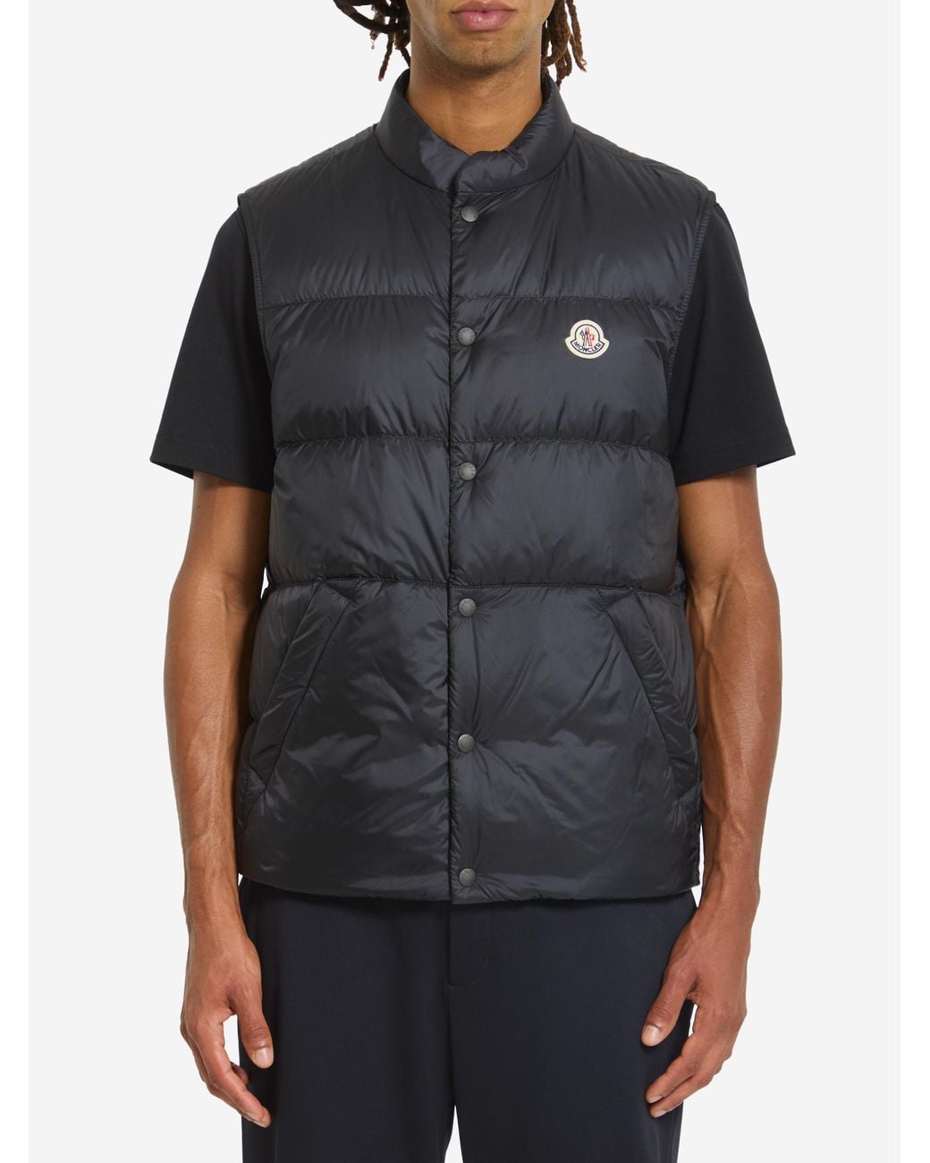 Moncler Black Quilted Down Gilet Tuquerouye for men