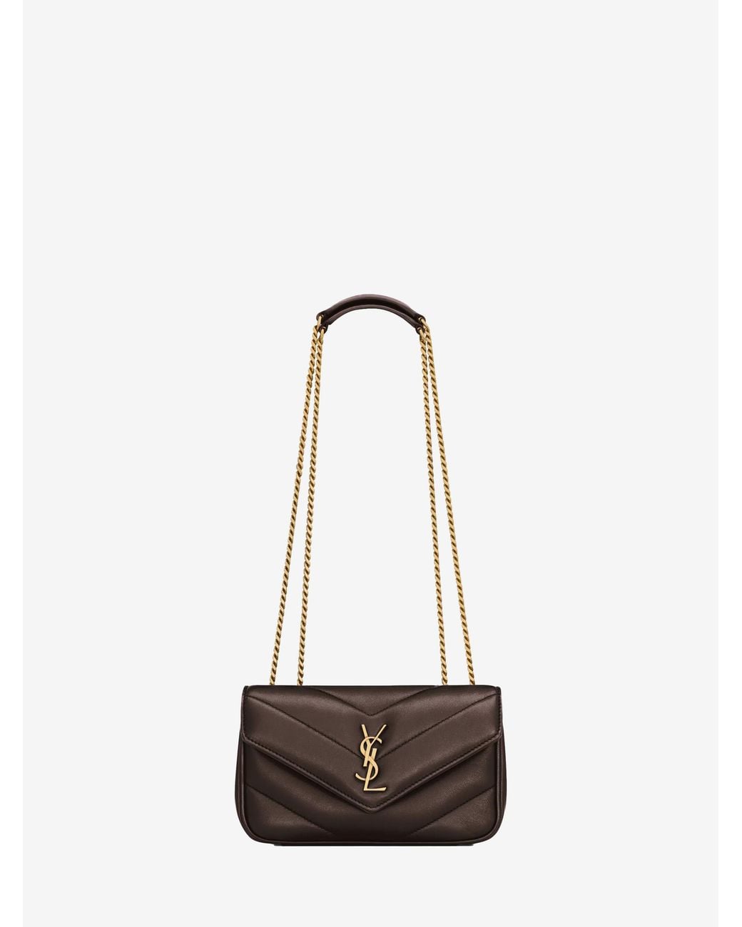 Saint Laurent White Loulou Mini Bag