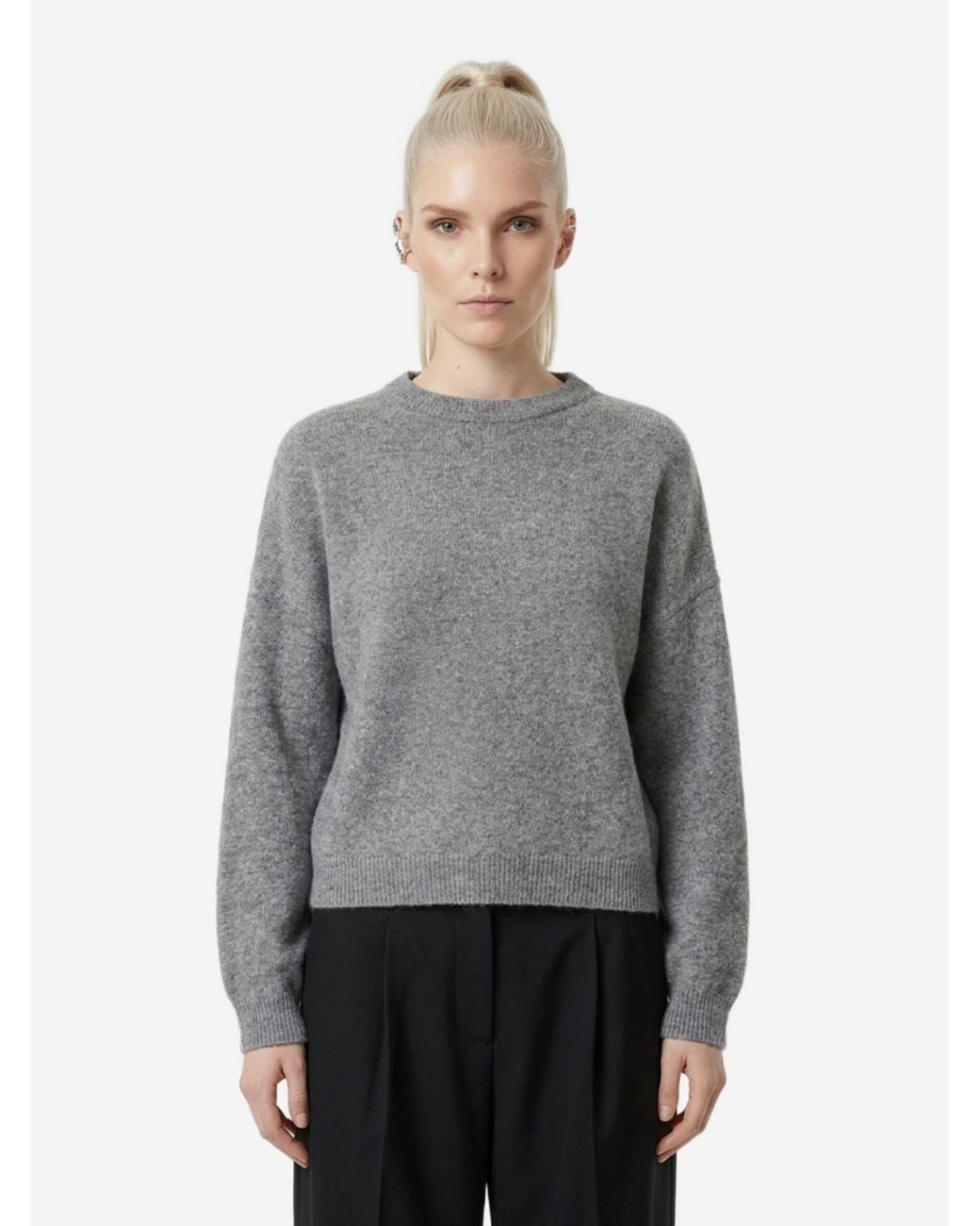 Loulou de Saison Gray Anthracite Tristan Sweater