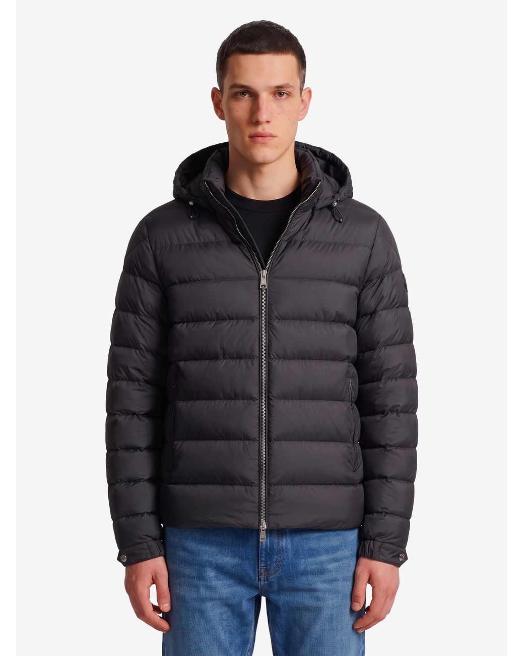 Moncler Gray Short Arneb Down Jacket for men