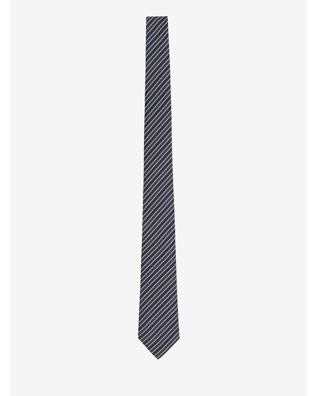Gucci White Diagonal Striped Tie for men