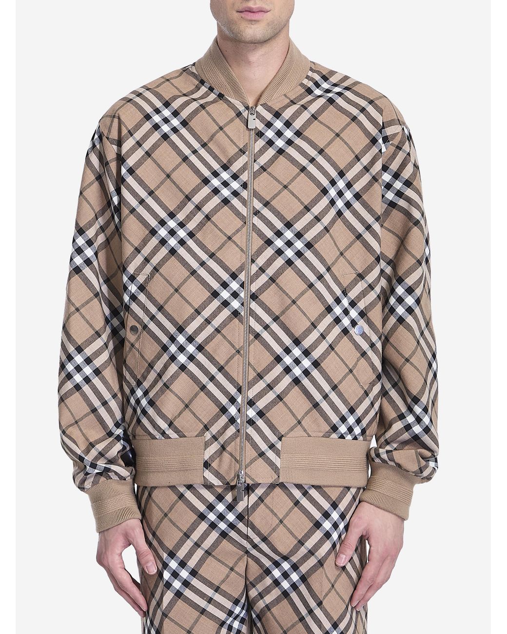 Burberry Gray Harrington Jacket for men