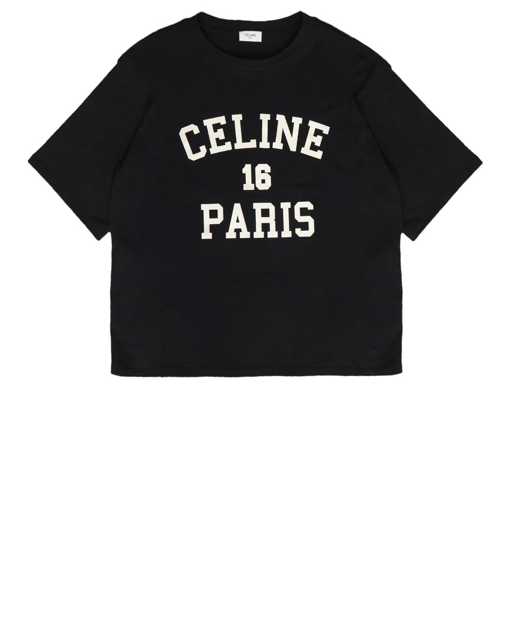 CELINE★素敵！Champagne/Navy 'Celine Paris' T-Shirt celine paris t-shirt in cotton jersey - OFF WHITE / NAVY