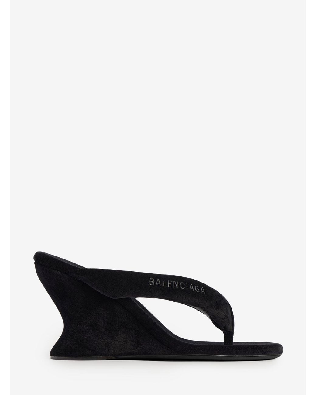 Balenciaga White Gaeta Wedge Flipflops